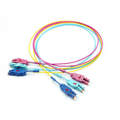 OS2 LC Uniboot Patch Cord G657A1 فیبر قطبیت قابل تغییر تک حالته