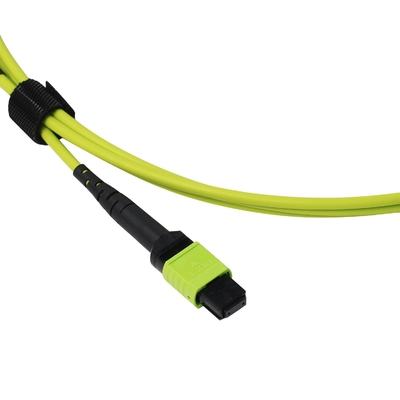 فابریکهای فوق العاده 24 فایبر سبز کالیمر Mpo Mtp Multi Fiber Push On Cable -20.C تا 70.C