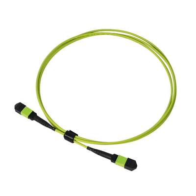 فابریکهای فوق العاده 24 فایبر سبز کالیمر Mpo Mtp Multi Fiber Push On Cable -20.C تا 70.C
