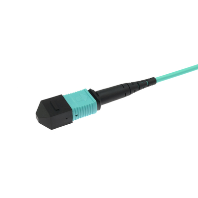 PVC/LSZH Multi Mode MPO MTP کابل فیبر نوری 20m طول با -20.C تا 70.C دمای عملیاتی