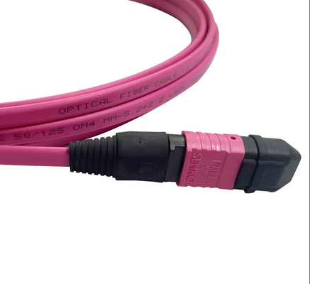 MPO MTP Zirconia Ceramic Connector 3.0mm قطر کابل -40.C تا 85.C PVC/LSZH جاکت 20m طول