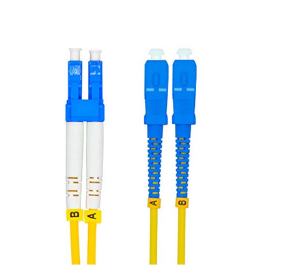 سیم پیچ فیبر نوری درجه مخابرات با از دست دادن <0.3dB UPC / APC پولیشینگ آبی / رنگ کانکتور بیج