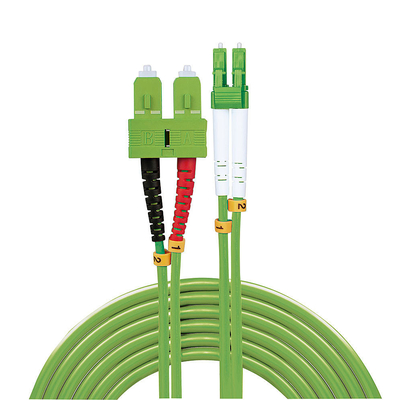 بسته بندی شده طول چند حالت فیبر نوری پیچکورد ارتباطات باسیم درجه PVC/LSZH ژاکت UPC/APC پولیش