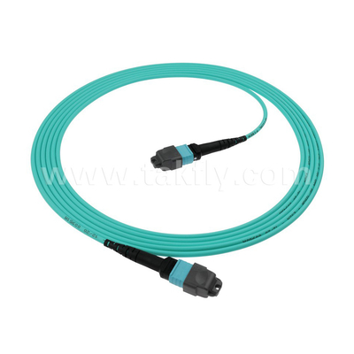 16 هسته SM MM MPO MTP کابل پرتاب فیبر نوری برای مرکز داده FTTX قابل تنظیم