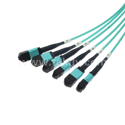 ۷۲ هسته SM MM MPO Patch Cord MTP Trunk Cable Jumper برای مرکز داده FTTX