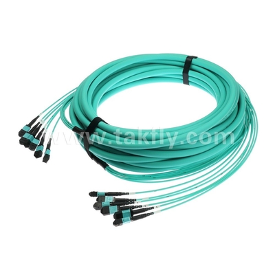۷۲ هسته SM MM MPO Patch Cord MTP Trunk Cable Jumper برای مرکز داده FTTX