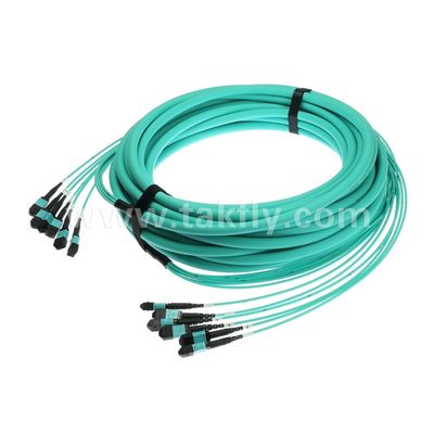 MPO/MTP Patchcord کابل اصلی ۷۲ هسته ای SM/MM فابر نوری برای مرکز داده AI FTTX
