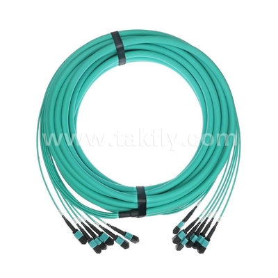 ۷۲ هسته SM MM MPO Patch Cord MTP Trunk Cable Jumper برای مرکز داده FTTX