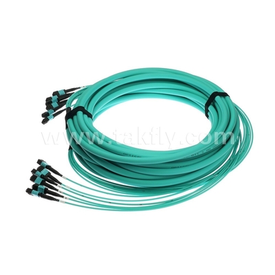 ۷۲ هسته SM MM MPO Patch Cord MTP Trunk Cable Jumper برای مرکز داده FTTX