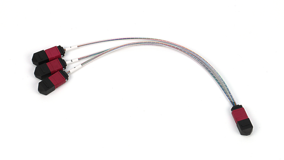 ۷۲ هسته SM MM MPO Patch Cord MTP Trunk Cable Jumper برای مرکز داده FTTX