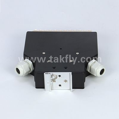 جعبه ترمینال DIN ریل نصب آلومینیوم LC / Sc Sx / Dx فیبر نوری برای مخابرات FTTX