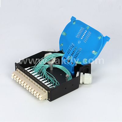 جعبه ترمینال DIN ریل نصب آلومینیوم LC / Sc Sx / Dx فیبر نوری برای مخابرات FTTX