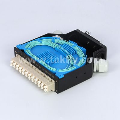 جعبه ترمینال DIN ریل نصب آلومینیوم LC / Sc Sx / Dx فیبر نوری برای مخابرات FTTX