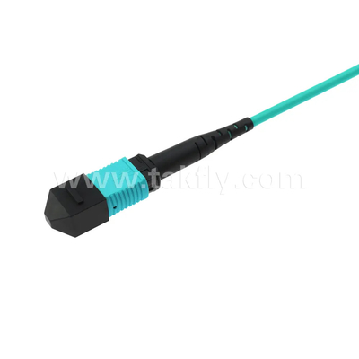 24 هسته MTP کابل اصلی فیبر نوری پرشگر برای مرکز داده FTTX PVC سفارشی