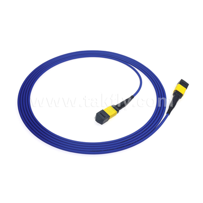 مرکز داده FTTX کابل فیبر نوری MPO Patch Cord MTP Trunk Cable زره دار SM MM Jumper