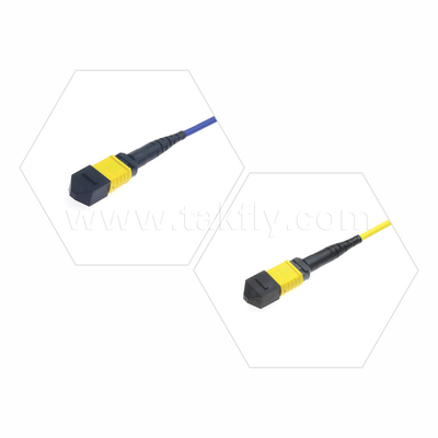 مرکز داده FTTX کابل فیبر نوری MPO Patch Cord MTP Trunk Cable زره دار SM MM Jumper