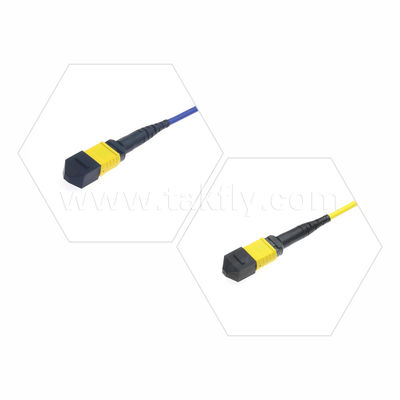 MPO/MTP Patchcord کابل زره ای SM/MM فابر نوری برای مرکز داده های AI FTTX Telecom