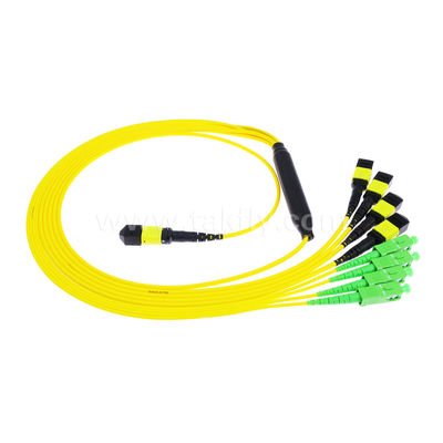 MPO/MTP Patchcord Cable Fanout Splitter SC/LC/FC/ST/MPO فیبر نوری برای مرکز داده AI FTTx مخابرات