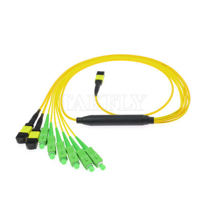 MPO/MTP Patchcord Cable Fanout Splitter SC/LC/FC/ST/MPO فیبر نوری برای مرکز داده AI FTTx مخابرات