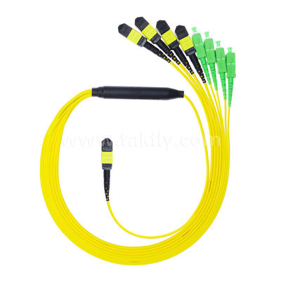 MPO/MTP Patchcord Cable Fanout Splitter SC/LC/FC/ST/MPO فیبر نوری برای مرکز داده AI FTTx مخابرات