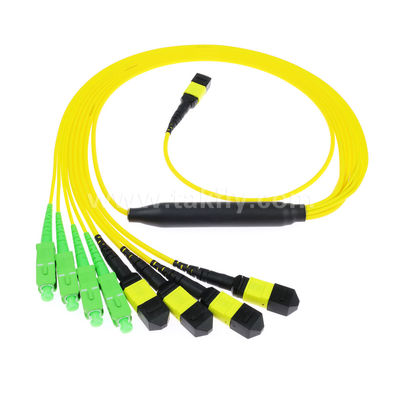 MPO/MTP Patchcord Cable Fanout Splitter SC/LC/FC/ST/MPO فیبر نوری برای مرکز داده AI FTTx مخابرات