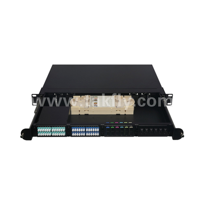 1U Rack Mount 24F MPO-LC پانل پیچ MTP چگالی بالا 96F برای مرکز داده