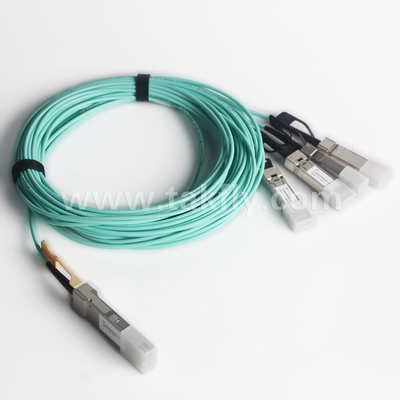 100Gb/s QSFP28 تا 4x SFP28 کابل نوری فعال AOC کابل انتقال سریع داده