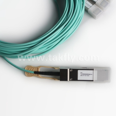 100Gb/s QSFP28 تا 4x SFP28 کابل نوری فعال AOC کابل انتقال سریع داده