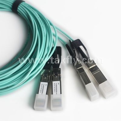 100Gb/s QSFP28 تا 4x SFP28 کابل نوری فعال AOC کابل انتقال سریع داده