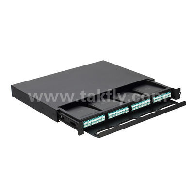 کاست مدیریت پچ پنل MPO/MTP کاست فیبر نوری قابل لغزش برای کابل کشی مرکز داده FTTX
