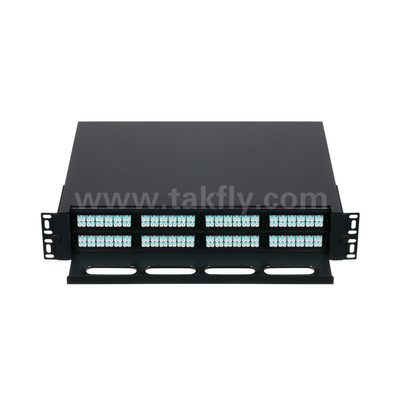 نوع قابل تنظیم فیبر نوری MPO کاست MTP Patch Panel Slidable برای مرکز داده FTTX