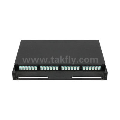 MPO/MTP مدیریت پنل پچ کاست فیبر نوری برای مرکز داده FTTX مخابرات