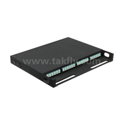 مدیریت پنل پیچ MTP فیبر نوری سیاه MPO Cassette برای مرکز داده FTTX