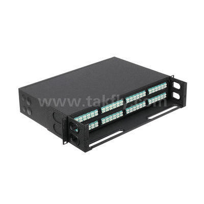 MPO/MTP مدیریت پنل پچ کاست فیبر نوری برای مرکز داده FTTX مخابرات