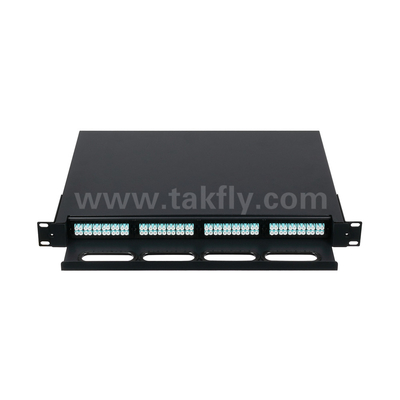 نوع قابل تنظیم فیبر نوری MPO کاست MTP Patch Panel Slidable برای مرکز داده FTTX
