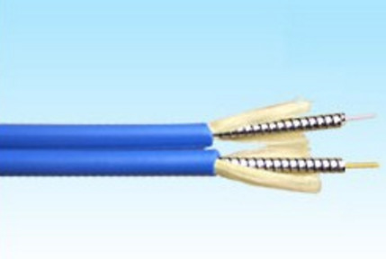 کابل نوری زره دار دوگانه با قطر 4.0 × 7.0 میلی متر و شعاع خم 20D / 15D