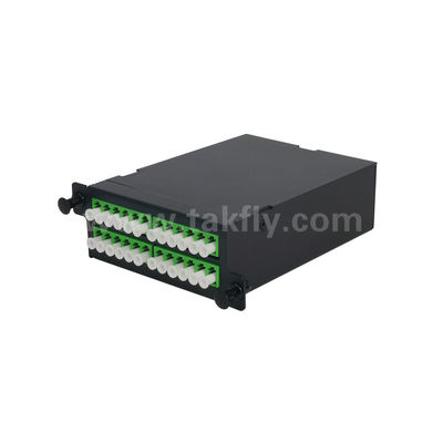 مدیریت پانل پیچ MPO / MTP کاست آلومینیوم آلیاژ نوع کششی فیبر نوری برای مرکز داده FTTX کابل کشی