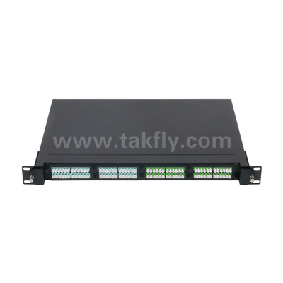فایبر نوری MPO کاست MTP پیچ پانل آلومینیوم آلیاژ مدیریت نوع کششی برای مرکز داده FTTX