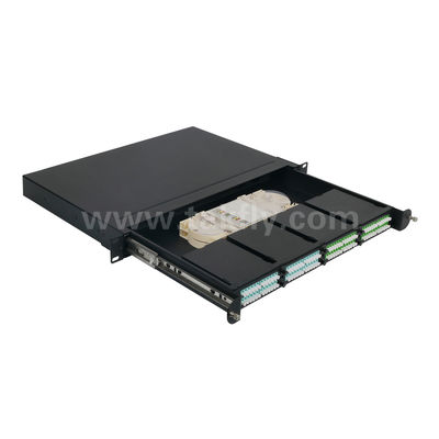 مدیریت پانل پیچ MPO / MTP کاست آلومینیوم آلیاژ نوع کششی فیبر نوری برای مرکز داده FTTX کابل کشی