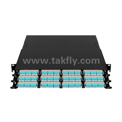 فایبر نوری MPO کاست MTP Patch Panel 144 هسته تراکم فوق العاده بالا برای مرکز داده FTTX