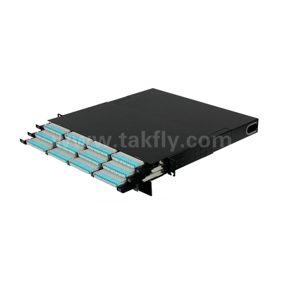 فایبر نوری MPO کاست MTP Patch Panel 144 هسته تراکم فوق العاده بالا برای مرکز داده FTTX