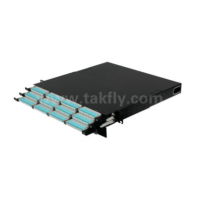 MPO Patch Panel MTP Cassette 144 هسته فیبر نوری با چگالی بسیار بالا برای مرکز داده FTTX