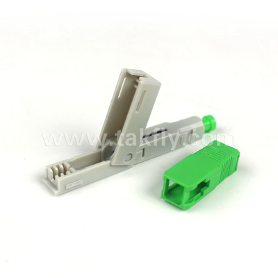 SC/APC Field Installable Fast Connector Embedded-APC برای حالت فیبر پلاستیکی OM1 62.5/125μm
