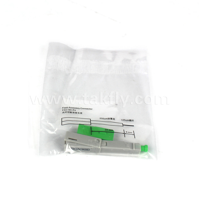 SC/APC Field Installable Fast Connector Embedded-APC برای حالت فیبر پلاستیکی OM1 62.5/125μm