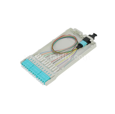 ماژول کاست MPO/MTP از پیش پایان یافته فیبر نوری MPO/MTP-LC 12C برای مرکز داده FTTX