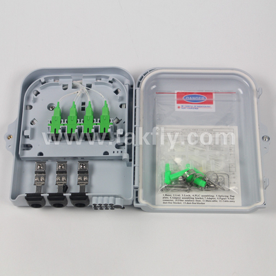FTKS-1805-08F 8 بندر فايبر پايان بخش جعبه FTTx فايبر نوري کابل اتصال جعبه