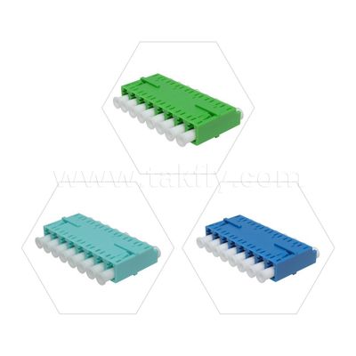LC Adapter Cable Coupler APC/UPC SM/MM Simplex/Duplex/Quad/6 راه/8 راه فیبر نوری برای مرکز داده FTTH