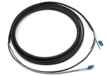 LC-LC GYFJH 7.0mm LSZH سیاه دو هسته ای نوع اتصال -20C  70C دمای کار