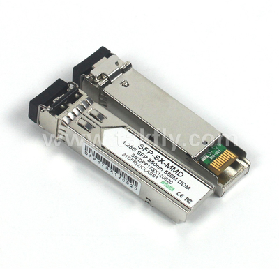 1.25G SFP 850NM 550M MMF DDM LC CISCO JUNIPER HUAWEI سازگار با SFP ماژول فرستنده نوری