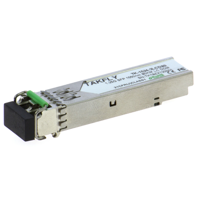1.25G SFP 1550nm 80KM SMF DDM LC CISCO JUNIPER HUAWEI ماژول فرستنده نوری سازگار با حساسیت گیرنده -26dBm